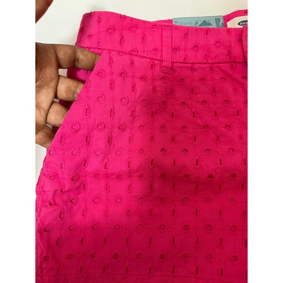 Old Navy Women's Shorts Pink Cotton Casual Summer Size 0 Regular - Picture 3 of 11